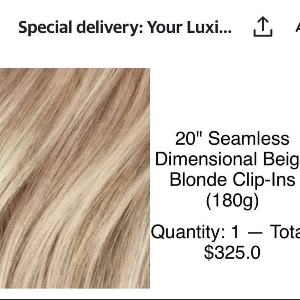 Seamless Dimensional Beige Blonde Clip-In Hair Extensions